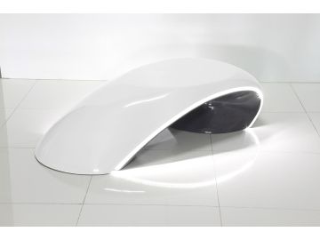 Shift 2 Contemporary 2-Tone White LED Coffee Table
