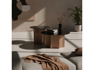 Ingram - Modern Round Nesting Coffee Table Set