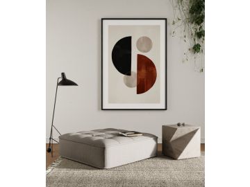 Nolden - Modern Modular Grey Fabric Ottoman
