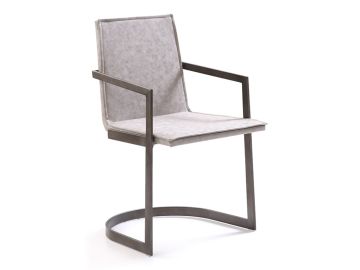 Jago - Modern White Wash Grey Dining Chair
