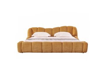 Janine - Modern Camel Fabric Bed