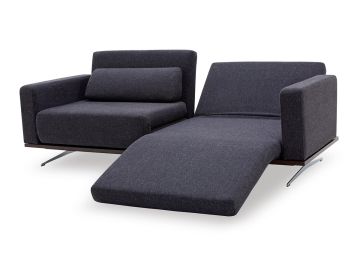 Avenue Modern Fabric Sofa w/ Recliners