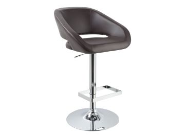 Joel - Contemporary Brown Eco-Leather Bar Stool