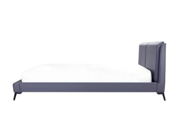 Burbank Modern Grey Leatherette Bed