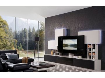 K539-N Modern Grey Entertainment Center w/ Audio System