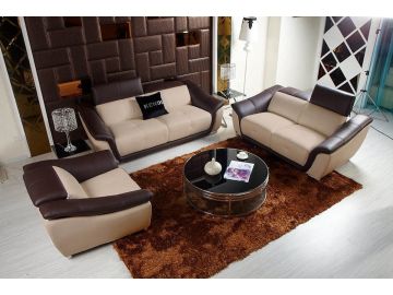 K8376 Modern Multi-Toned Leather Sofa Set