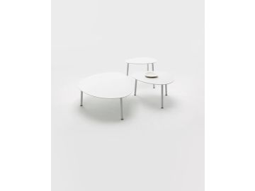 Kasos Outdoor White Coffee Table Set