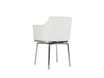Kaweah Modern White Dining Chair