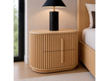 Kayce - Modern Natural Oak Nightstand