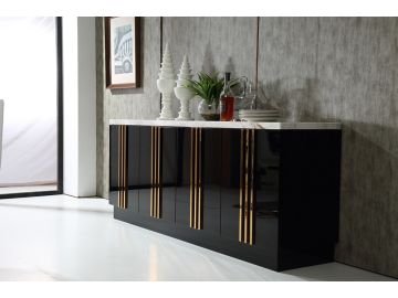 Kingsley Modern Marble & Rosegold Buffet