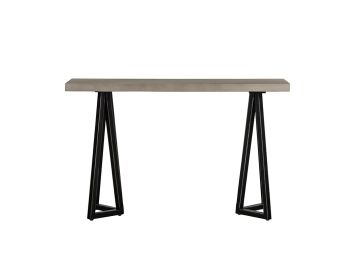 Richmond Modern Concrete & Black Metal Console Table