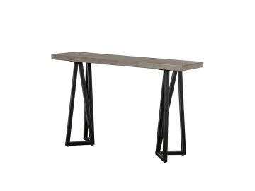 Richmond Modern Concrete & Black Metal Console Table