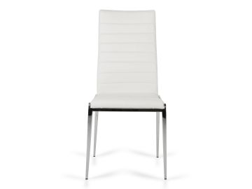 Libby - Modern White Leatherette Dining Chair (Set of 2)