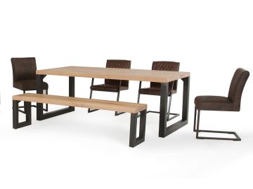 Modrest Reese Modern Aged Oak Dining Table
