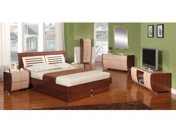 Liza Modern Lacquer Platform Bed