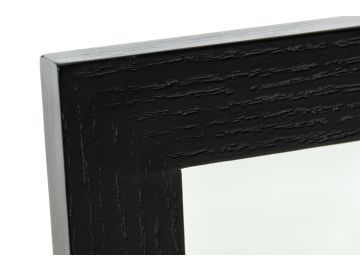 Logan Modern Black Oak Mirror