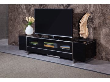 Lorena Modern Black TV Stand