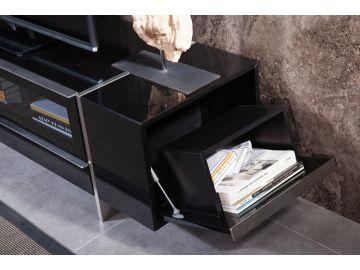Lorena Modern Black TV Stand