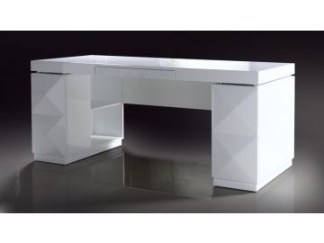 Versus Eva Modern White Lacquer Office Desk