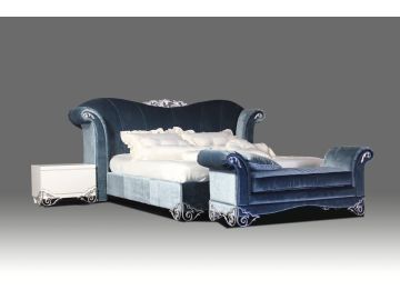 Eastern King Rita Transitional Fabric Bed