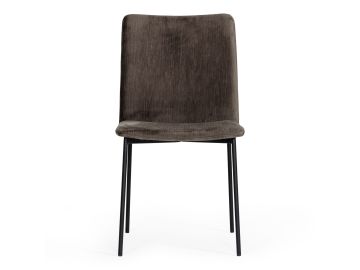Maggie - Modern Black and Brown Dining Chair (Set of 2)