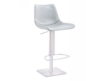 Manning - Modern White Adjustable Bar Stool