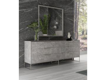 Marbella - Italian Modern Grey Marble Dresser