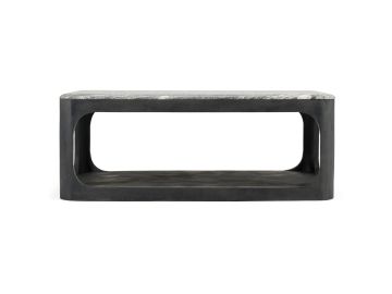 Marco - Modern Black & White Granite Coffee Table