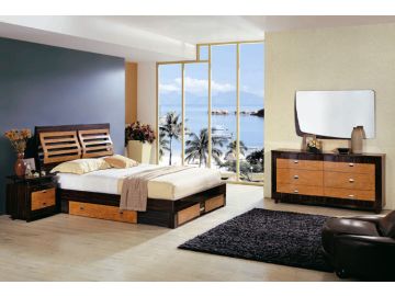 Complete Set: Marina Modern Bedroom Set with storage