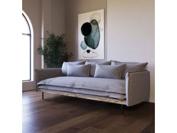 Mathis - Modern Grey Fabric Sofa