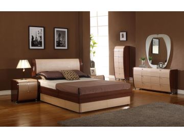 Maya Modern Two-Toned Bed