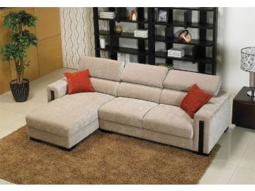 0872 Microfiber Sectional Sofa