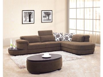 Model 0902 Modern Fabric Sectional Sofa and Matching Coffee Table