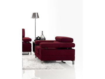 1007 Modern Red Fabric Lounge Chair