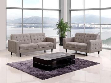 MB-1369 Modern Grey Fabric Sofa Set