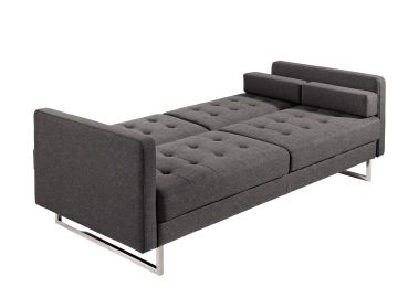 Bauxite Modern Grey Fabric Sofa Set