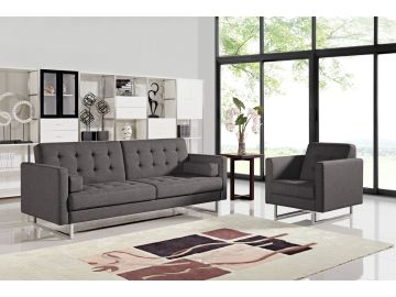 Bauxite Modern Grey Fabric Sofa Bed