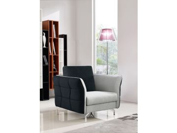 Torey Modern Dark Grey & Light Grey Fabric Sofa Set