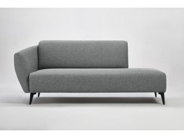 Hardin Modern Grey Fabric Sectional Sofa