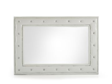 Modrest Melody Modern White w/ Crystals Mirror