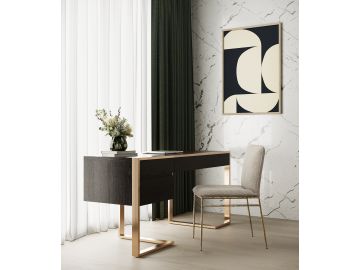 Modern Fauna Wenge and Rosegold Desk