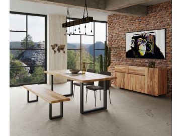Secota - Live Edge Acacia Wood Dining Table
