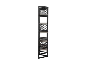 Grimaldi Modern Concrete & Black Metal Shelf