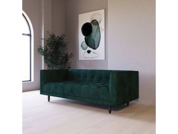 Morrow - Modern Green Fabric Green Sofa
