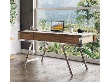 Dessart - Modern Walnut Veneer Desk