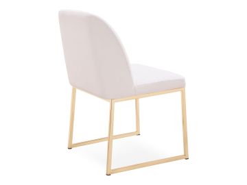 Muir - Modern White Sherpa Dining Chair (Set of 2)