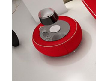 N215 Modern Red Leatherette Nightstand