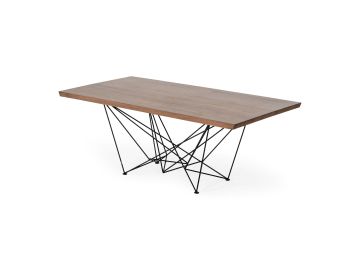 Naomi Modern Walnut Dining Table