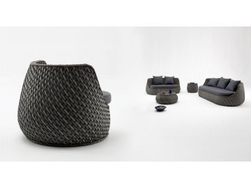 Naxos Outdoor Wicker Sofa Set