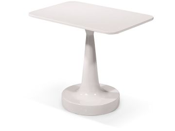Pisa Modern White End Table